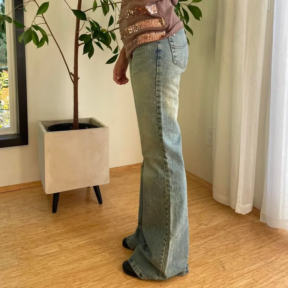 Unbranded Men's Blue and Cream Jeans